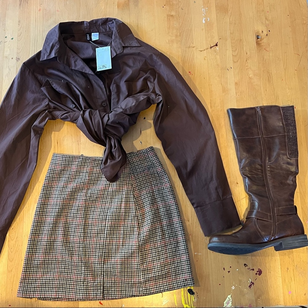 NWT Oversized Poplin Shirt